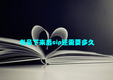 书号下来后cip还需要多久