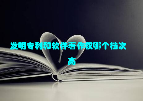 发明专利和软件著作权哪个档次高