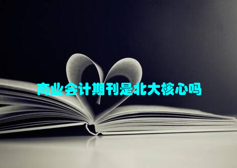 商业会计期刊是北大核心吗