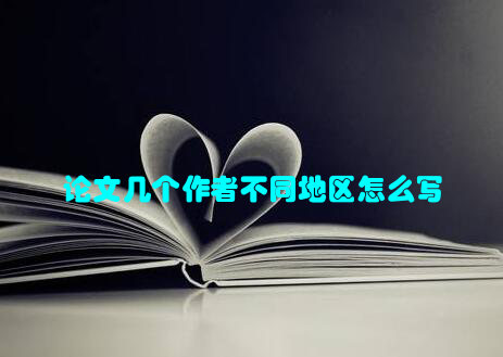 论文几个作者不同地区怎么写