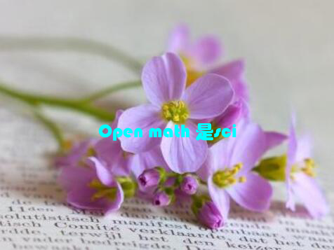 Open math 是sci