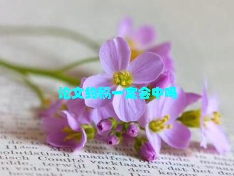 论文约稿一定会中吗